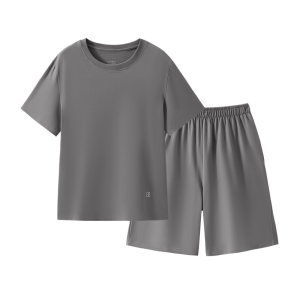 
Cotton bamboo house pajamas men's pure cotton home clothes summer women's summer suits couples new men can wear short sleeves