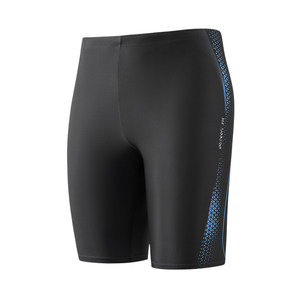 
361 five-point racing swimming trunks men's anti-embarrassment knee-length adult and youth professional sports swimsuit mirror swimming cap