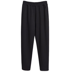 300*0.5kg extra-large size women's harem pants autumn 200 fat mm plus fat elastic high waist slimming casual small feet radish pants