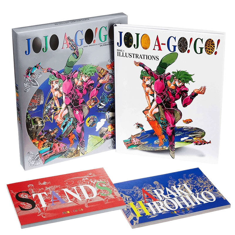 現貨 日文原版 JOJO的奇妙冒險 畫集 JOJO A-GO!GO! 畫冊設定集 喬喬奇妙冒險第5部完結紀念-Taobao