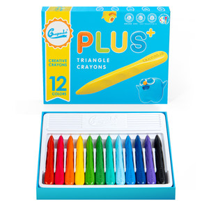 
Crayon Lab Children's Hole Crayons Washable 12/24/36 Color Oil Pastels Kindergarten Triangular Crayons Non-Dirty Hands Non-Toxic Baby Creative Stationery Art Supplies Brush Painting Set
