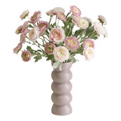 High-quality Export Three-headed Foreign Peony Artificial Flower Simulation Flower Decoration Bouquet Silk Flower Flower Table Decoration Flower Art