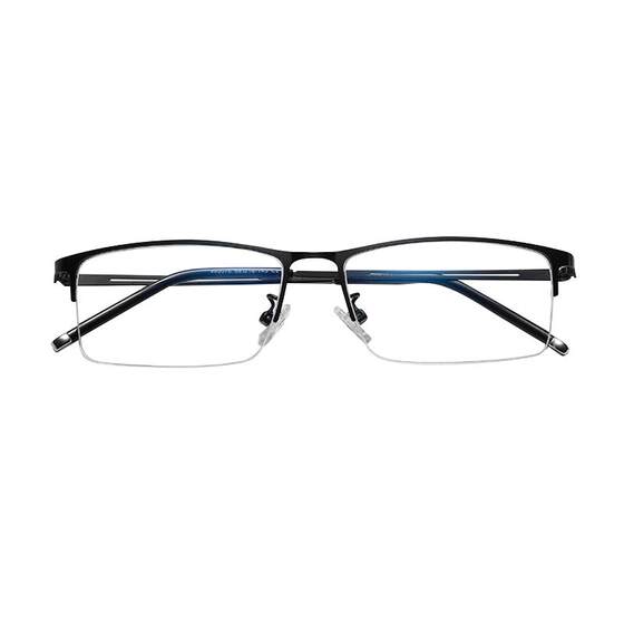 Ultra -pure titanium half -frame myopia glasses frame men's handsome handsome number business big face big face and wide eye frame
