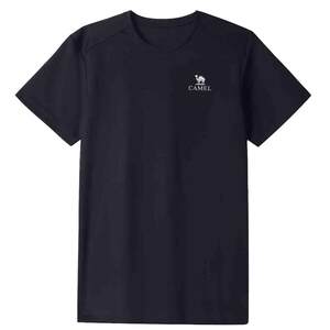 
Camel men's T-shirt men's outdoor summer high elastic solid color breathable short-sleeved sports quick-drying ice-sleeved top