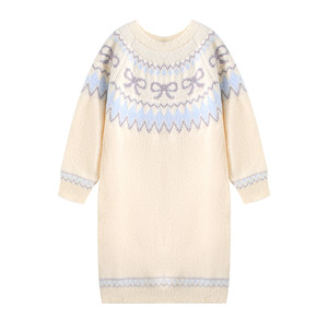 
Japanese college style nightgown for women in autumn and winter, soft and velvet, thickened and warm, half velvet can be worn outside long skirts and home clothes