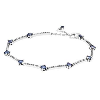 
Pandora Pandora 925 Silver Shining Pav Pav Pav Bracelet Gentle Gift to Girlfriend