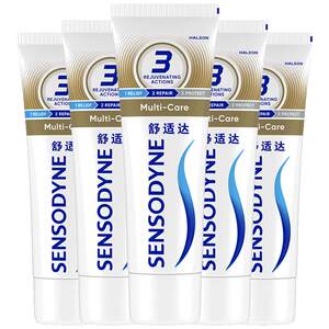 Comfortable toothpaste anti -sensitivity multi -effect care 100g*5 family sets to prevent moth cleaning and fresh breath