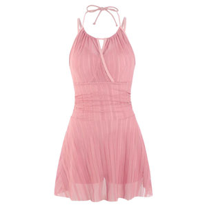 
Masked cat Pure horn neck one-piece swimsuit for women's summer new sexy slim belly cover ins wind bathing hot spring vacation