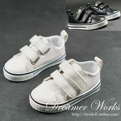 taobao agent Doll, white black casual footwear, sports shoes, scale 1:3