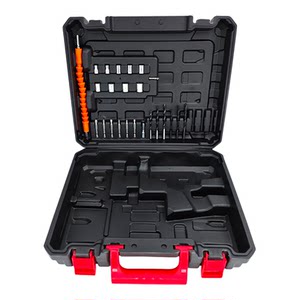 
Lithium battery rechargeable drill storage box 12V16V18V21V electric drill small steel cannon power tool thickened universal plastic box
