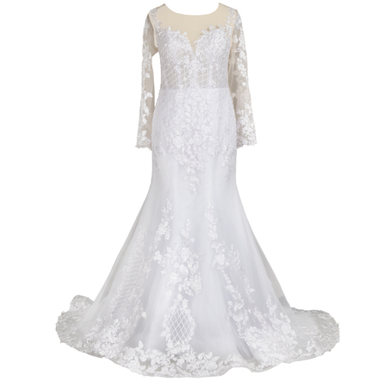 Lace Slim Fit Super Fairy Small Trailing Lawn Wedding Dress