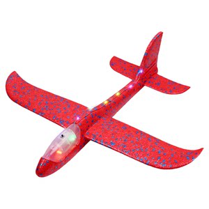 49cm large thickened hand thrown airplane stunt whirl foam airplane luminous outdoor children's parent-child interactive toys