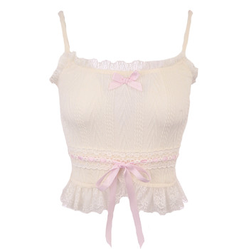 
Ballet style strappy knitted twist camisole