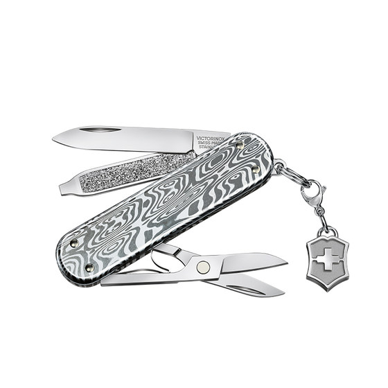 Victorian Swiss Army Knife model bright series Damascus steel 58mm multifunctional folding genuine sergeant knife