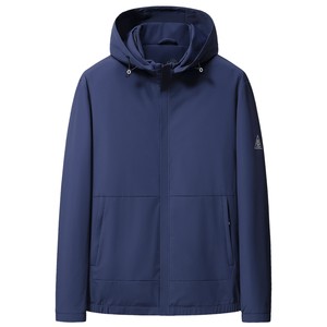 
Sundesi Removable Hood Casual Jacket Men's 2025 Winter Style Young and Middle-aged Left Sleeve Printed Jacket