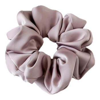 French satin large intestine hair tie simple women's bun hair tie