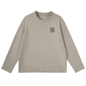 
Jewish pure cotton long-sleeved T-shirt for men's autumn round neck inner bottoming shirt for men's simple versatile top for men L