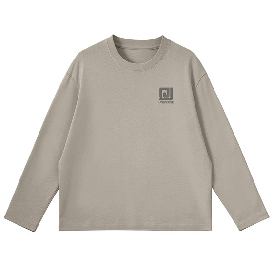 
Jewish pure cotton long-sleeved T-shirt for men's autumn round neck inner bottoming shirt for men's simple versatile top for men L