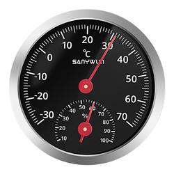Sanyin Car Temperature And Humidity Meter Car Interior Measurement Special High-precision Battery-free Mechanical Temperature And Humidity Strap Clip