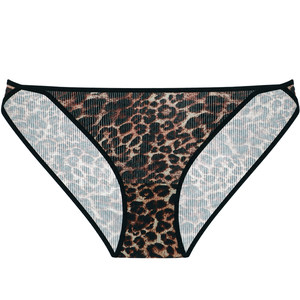Gorrell floral leopard print high-cut underwear, feminine French low-waist briefs, versatile, simple, slim legs