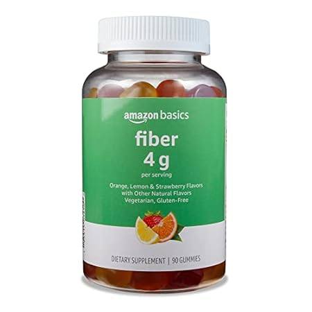 Amazon Basics (previously Solimo) Fiber 4g Gummy - Digest