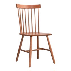 Solid wood dining chair Windsor chair home retro backrest chair
