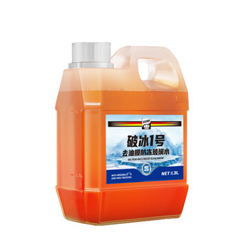 
Icebreaker No. 1 removes oil film, antifreezes glass water without freezing