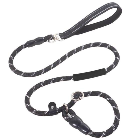 
Dog leash training dog p chain explosion-proof dog walking rope alpaca p rope medium and large dog leash golden retriever pet dog leash