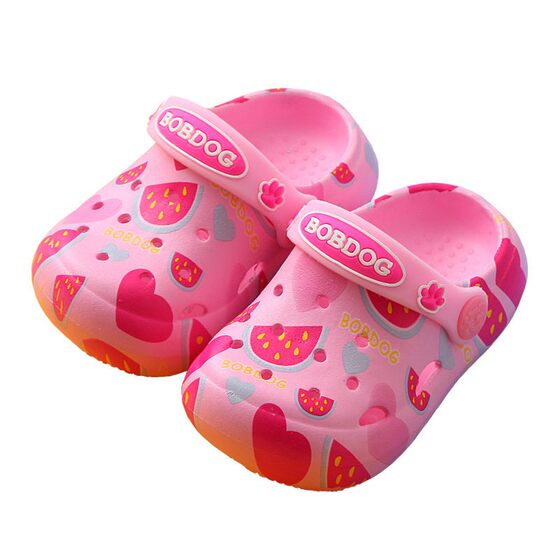 Bobdog/Babdog children's slippers summer boys and girls indoor non-slip bottom household bathing home hole shoes