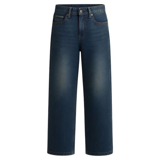 
Semir jeans men's cat whiskers old retro loose straight pants 25 autumn and winter new long pants retro thickened warm