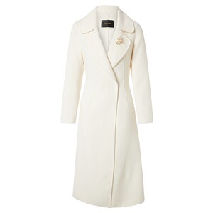 
[Cashmere 100] Lakoradior autumn and winter new temperament slim mid-length woolen coat