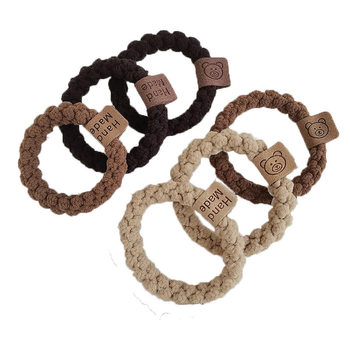 
Fashionable cute bear rubber band women's hair band headband hair accessories