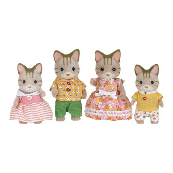 Senbeel family three -line cat dolls, velvet dolls, girls, children toy princess gifts
