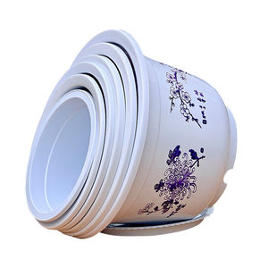 
Fish farming lotus pot plastic extra-large non-porous hydroponic thickened green plant bowl lotus round courtyard planting fruit tree imitation ceramic