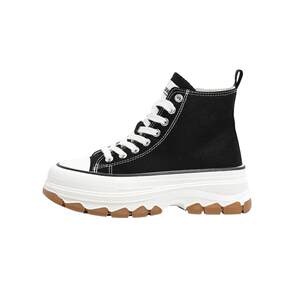 
Universal platform high-top canvas shoes for women 2026 summer hot style high-top ins increased versatile thick-soled casual sneakers