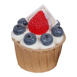 Simulation Cupcake Refrigerator Magnet Strawberry Fruit Cake Model Baking Display Dessert Table Decoration Shooting Props