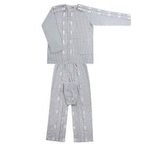 
Fully open hospital gown, bedridden elderly pajamas, home clothes, fracture patient care clothes, beauty salon physiotherapy clothes, spring and autumn