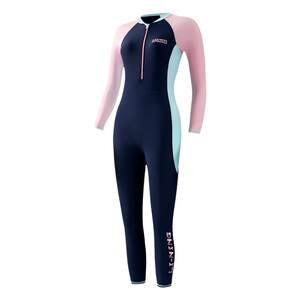 
Li-Ning Children's Swimsuit Girls' Warm Thickened Long-Sleeved Long Pants One-piece Girls' Wet Suit with Chest Pad for Medium and Large Children