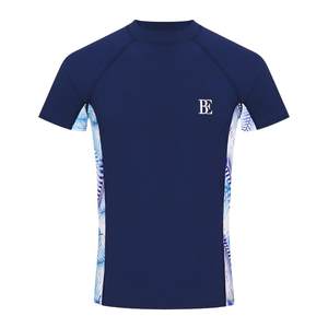 BE van der Ann men's swimsuit short-sleeved surfing top sports T-shirt sun protection quick-drying professional adult swimming