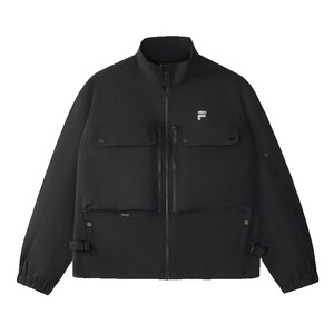
FILA FUSION Fila Fashion Brand Woven Jacket Men's CORDURA 2025 Summer New Loose Stand Collar Top