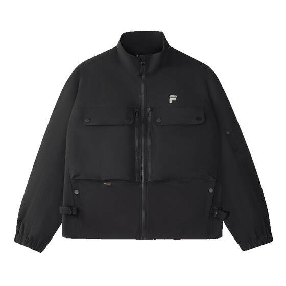 
FILA FUSION Fila Fashion Brand Woven Jacket Men's CORDURA 2025 Summer New Loose Stand Collar Top