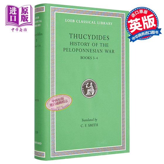 现货 修昔底德 伯罗奔尼撒战争史 History of the Peloponnesian War Volume II Books 3-4 英文原版 Thucydides