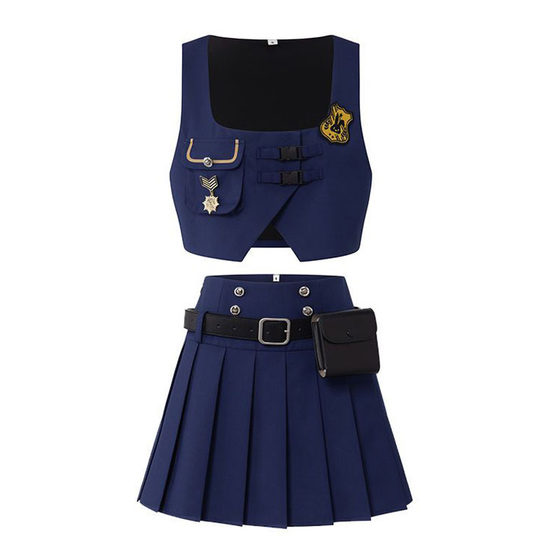 
Zootopia Universal Halloween Studios Outfit Rabbit Female Police Officer Judy Cos Adult Suit Skirt