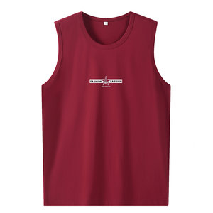 Summer super large -size sleeveless T -shirt Male fat guy Special pure cotton loose sports casual sweat vest