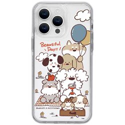 Dog picnic party anti-fall phone case