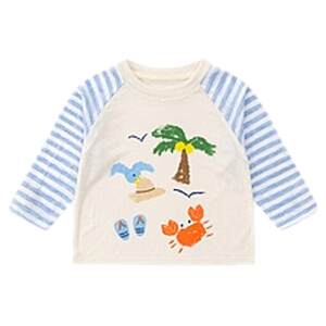 
Dudujia children's T-shirt parent-child clothing baby summer cartoon long-sleeved boys and girls thin clothes baby children's clothing