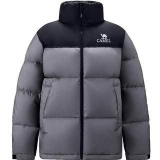 Camel volcanic down jacket for men in autumn and winter 2025 new style plush thickened warm short couple bread jacket jacket