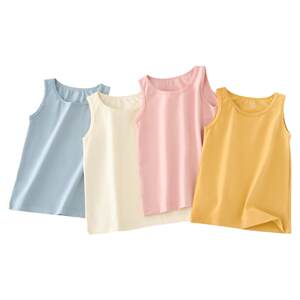 
Children's vest for summer thin style for boys and girls pure cotton inner bottoming shirt baby sports sleeveless top suspender shirt spring