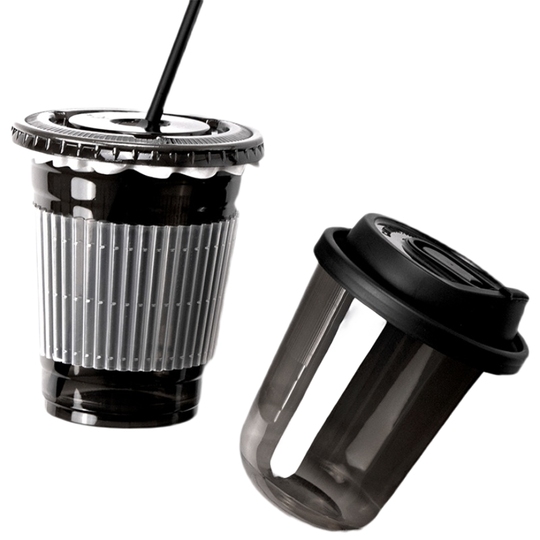 20 oz drinking glass 20 oz Striped Acrylic Drinking Glass – Edie Boutique main image 1