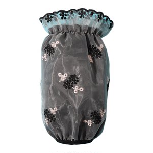 
Autumn and winter short sleeves for women, double-layer lace sleeves for home work, anti-fouling student sleeves, down jacket sleeves